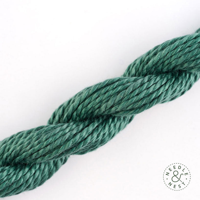 DMC 3 Pearl Cotton 501 Pond Green