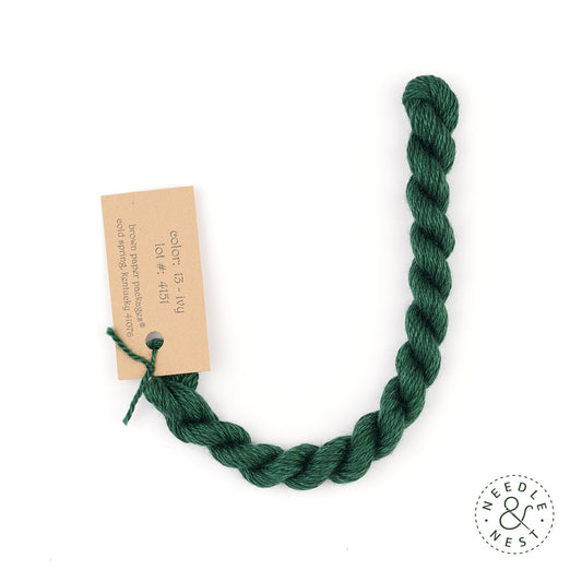 Silk & Ivory Ivy Thread on a White Background