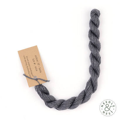 Silk & Ivory Lava Thread on a White Background
