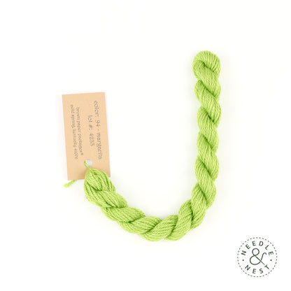 Silk & Ivory Margarita Thread on a White Background