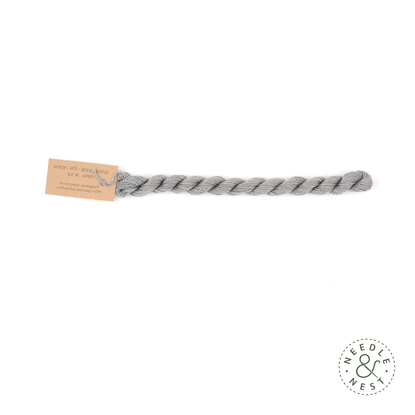 Silk & Ivory Grey Flannel