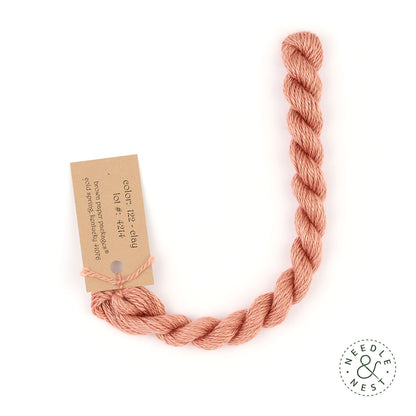 Silk & Ivory Clay Thread on a White Background