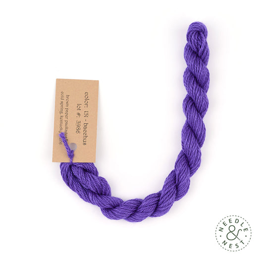 Silk & Ivory Bacchus Thread on a White Background