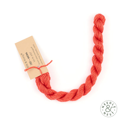 Silk & Ivory Salsa Thread on a White Background