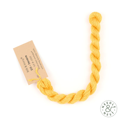 Silk & Ivory Banana Thread on a White Background