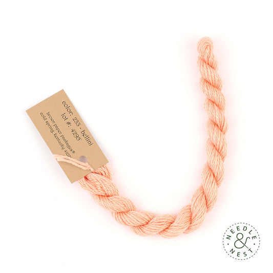 Silk & Ivory Bellini Thread on a White Background