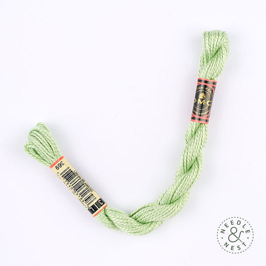 DMC 3 Pearl Cotton 369 Bamboo Shoot Green