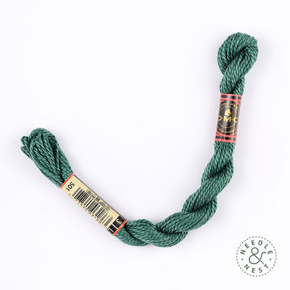 DMC 3 Pearl Cotton 501 Pond Green
