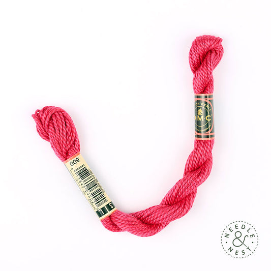 DMC 3 Pearl Cotton 600 Radish
