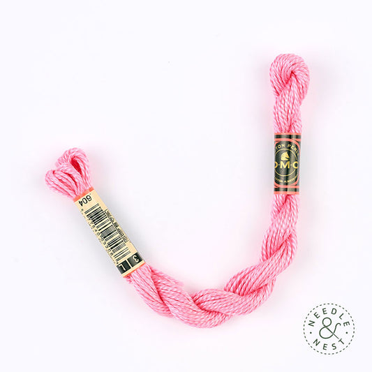 DMC 3 Pearl Cotton 604 Pink Hyacinth