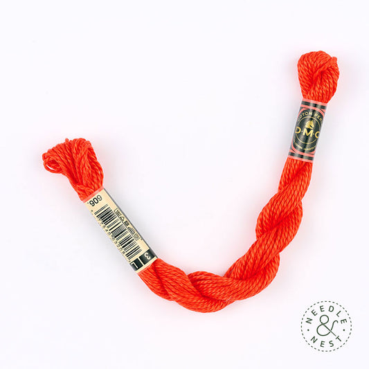 DMC 3 Pearl Cotton 606 Bright Red