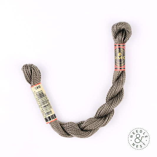 DMC 3 Pearl Cotton 645 Reindeer Gray
