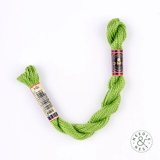 DMC 3 Pearl Cotton 704 Lime