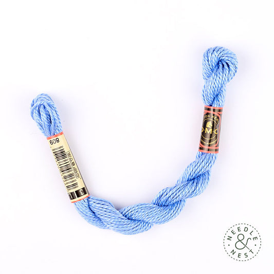 DMC 3 Pearl Cotton 809 Soft Blue