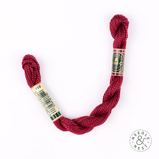 DMC 3 Pearl Cotton 814 Vin Rouge