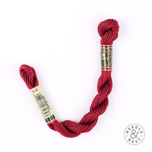 DMC 3 Pearl Cotton 815 Black Cherry