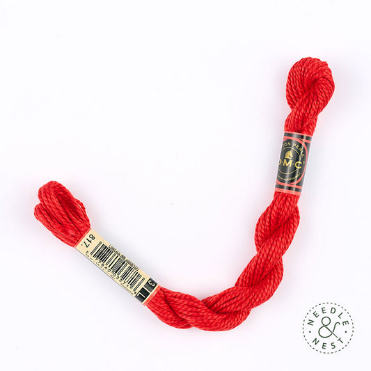 DMC 3 Pearl Cotton 817 Japanese Red