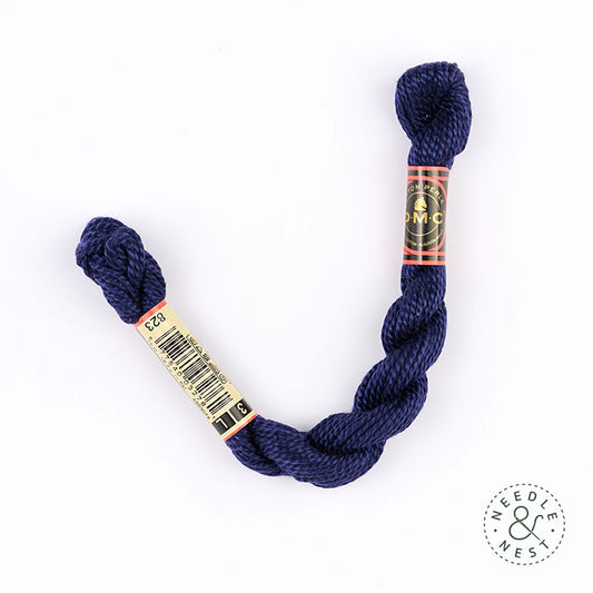 DMC 3 Pearl Cotton 823 Blueberry