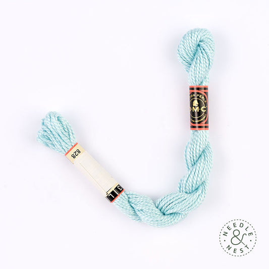 DMC 3 Pearl Cotton 828 Sea Air