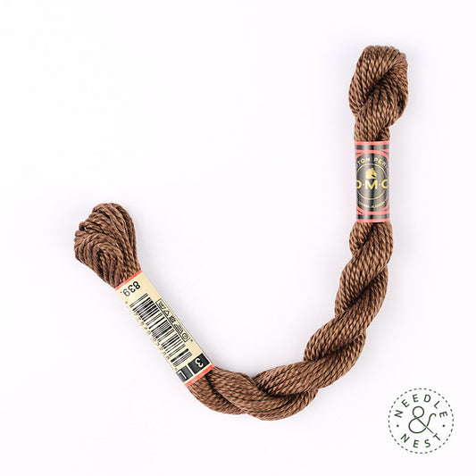 DMC 3 Pearl Cotton 839 Root Brown