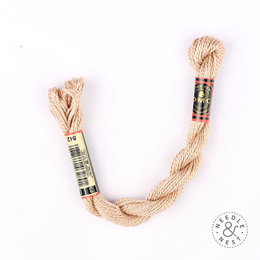 DMC 3 Pearl Cotton 842 Beige Rope